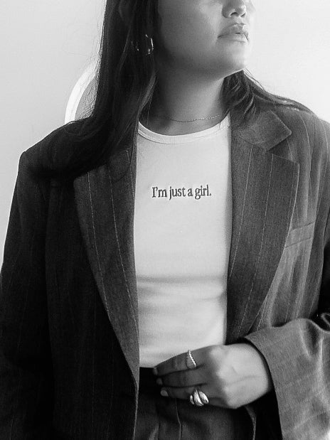 "I'm just a girl" Baby Tee